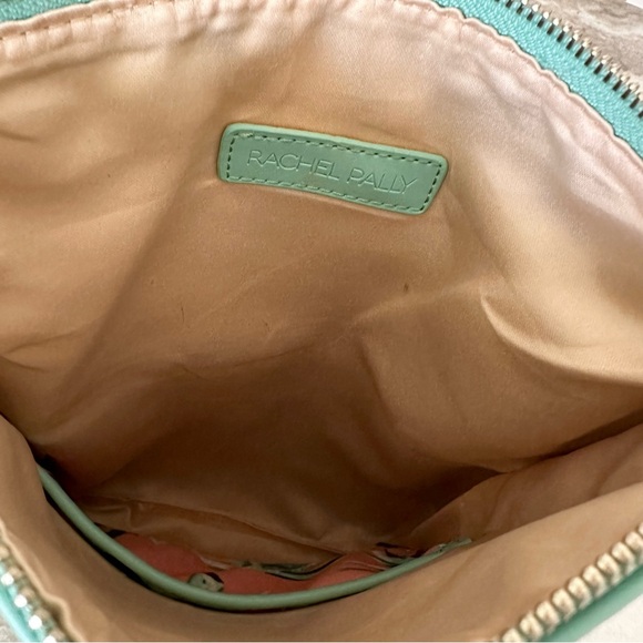 Tropical Print Clutch with Vegan Leather Mint Accents - Beach Vacation Bag - Picture 12 of 16